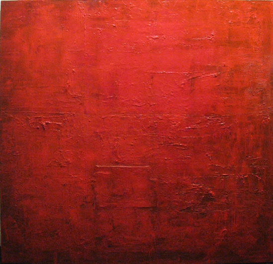 In red, 2008, mixta stela, 